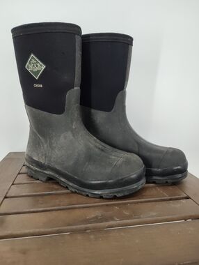 The Original Muck Boot Company Chore Mid Black Women's Waterproof Boots Size 8